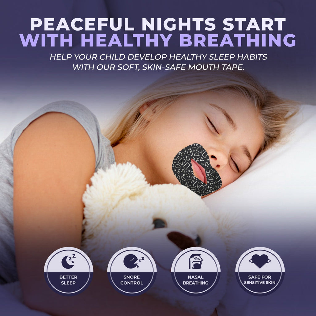 Muzzle® Mouth Tape For Kids (Medium Hold)