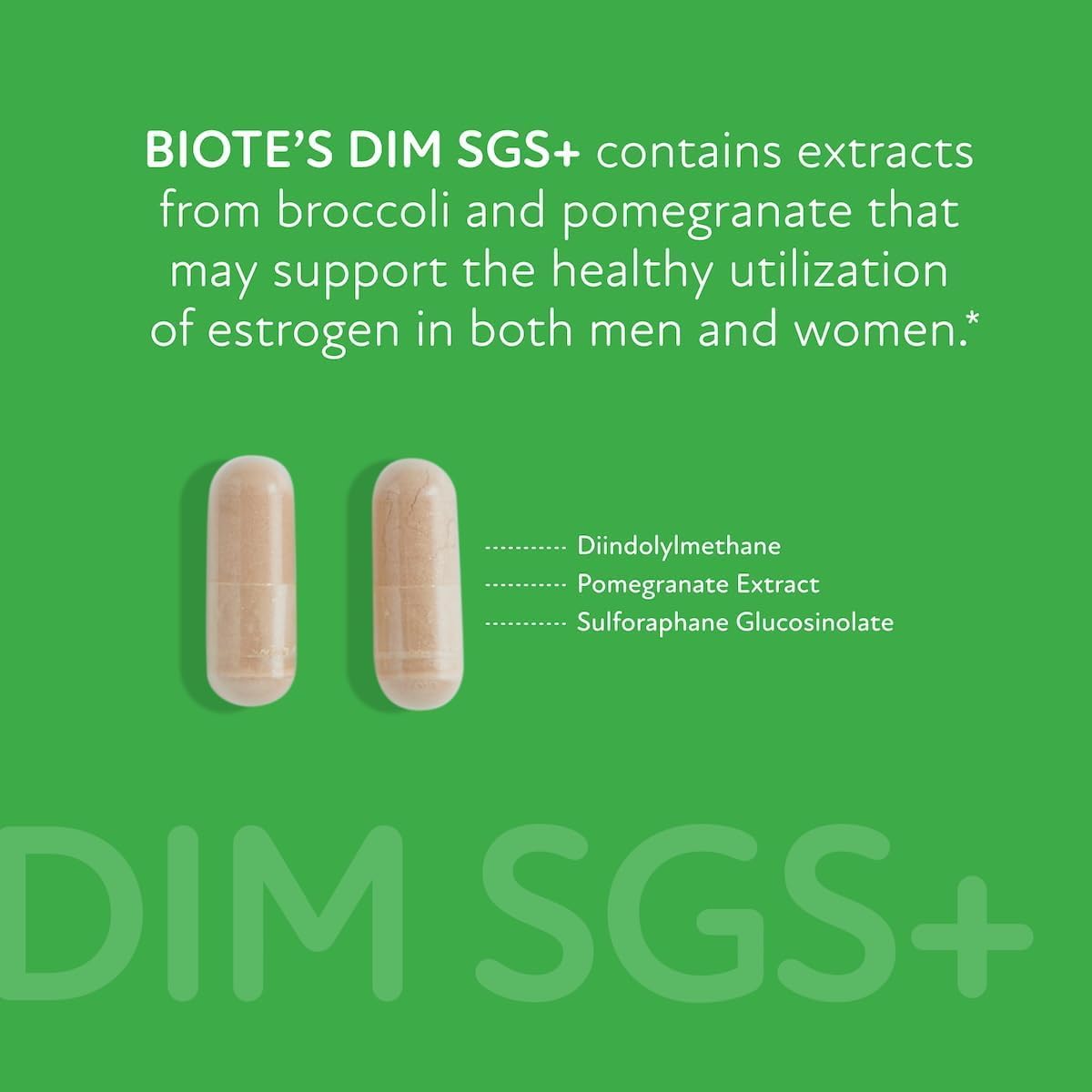 BioTE Nutraceuticals DIM SGS+ Hormone + Detox 60 caps