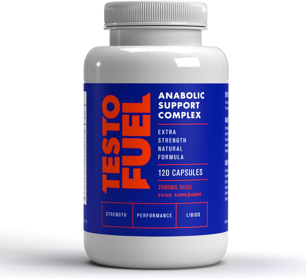 TestoFuel 120 T-Booster Pills – Natural Testosterone Support for Strength, Energy & Muscle Growth