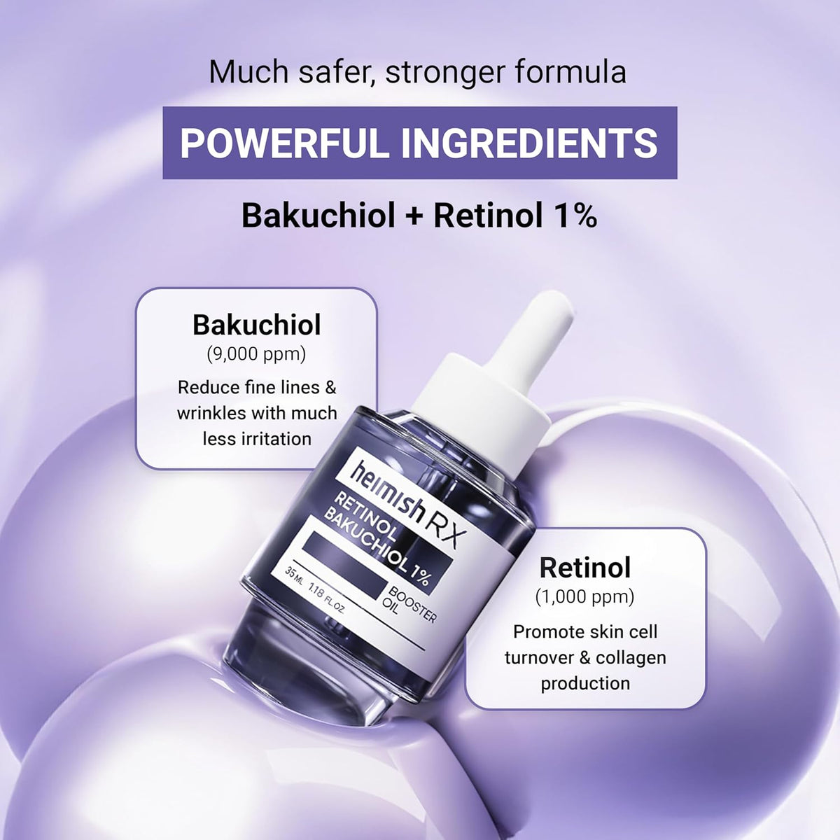 Heimish RX Retinol Bakuchiol 1% Booster Oil
