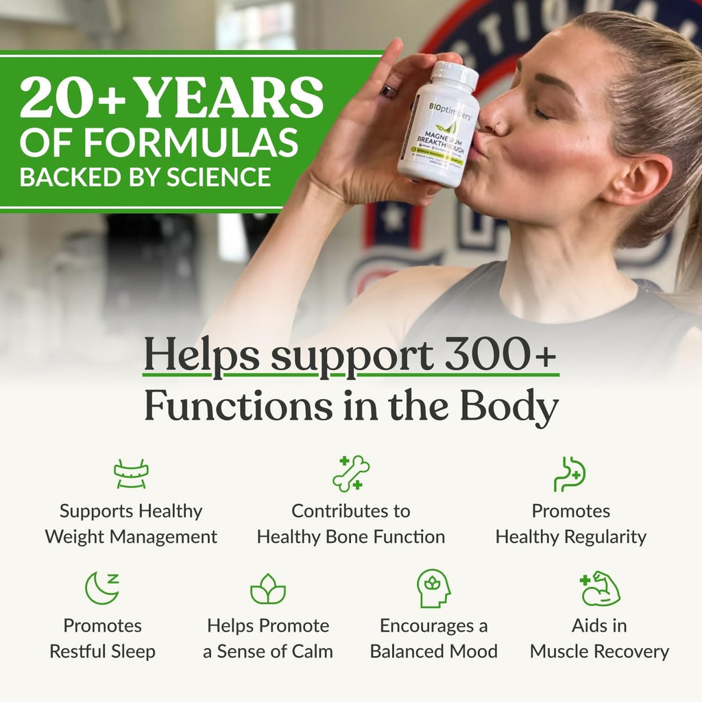BIOptimizers Magnesium Breakthrough — 7 Forms of Magnesium, 60 Capsules