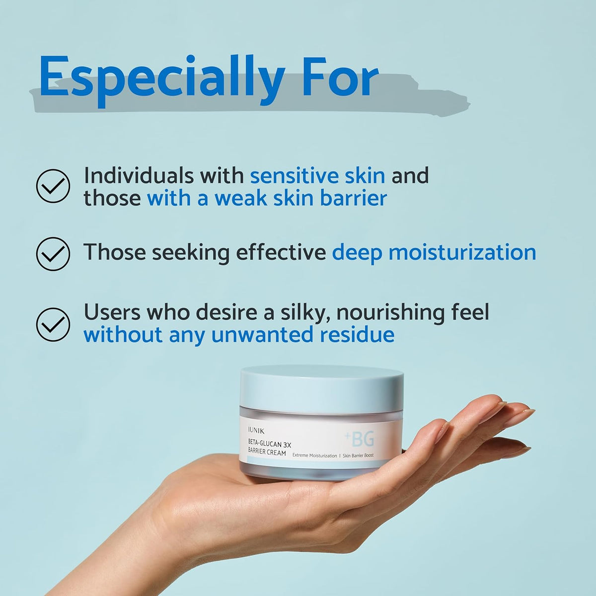 IUNIK Beta-Glucan 3X Barrier Cream