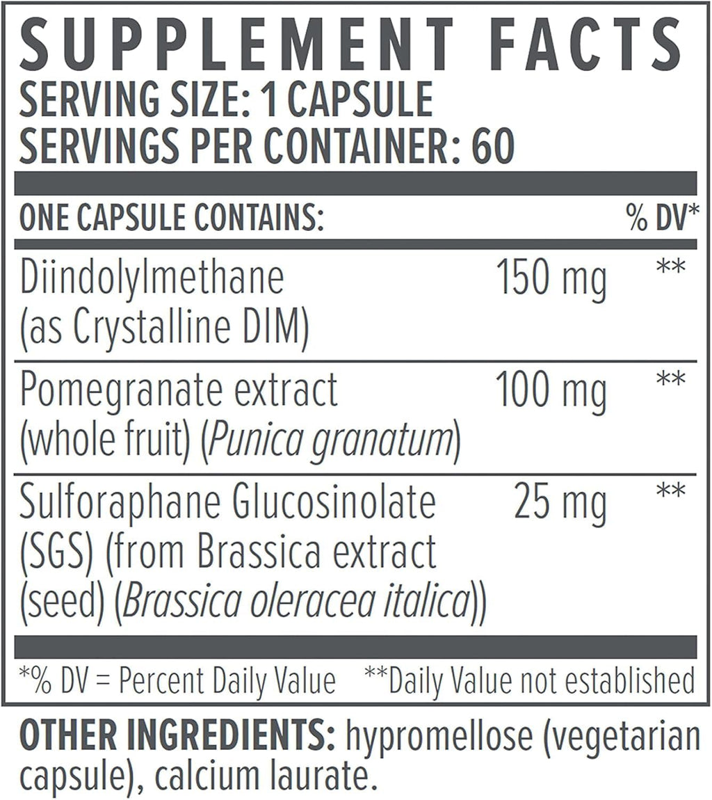 BioTE Nutraceuticals DIM SGS+ Hormone + Detox 60 caps