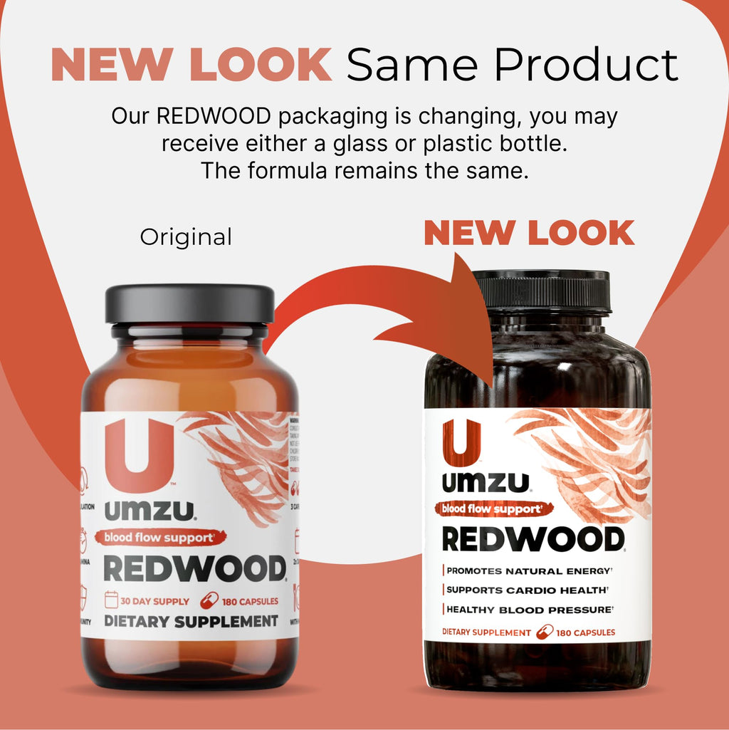 UMZU Redwood Max Nitric Oxide Booster, 1-Month Supply – Advanced Nitric Oxide