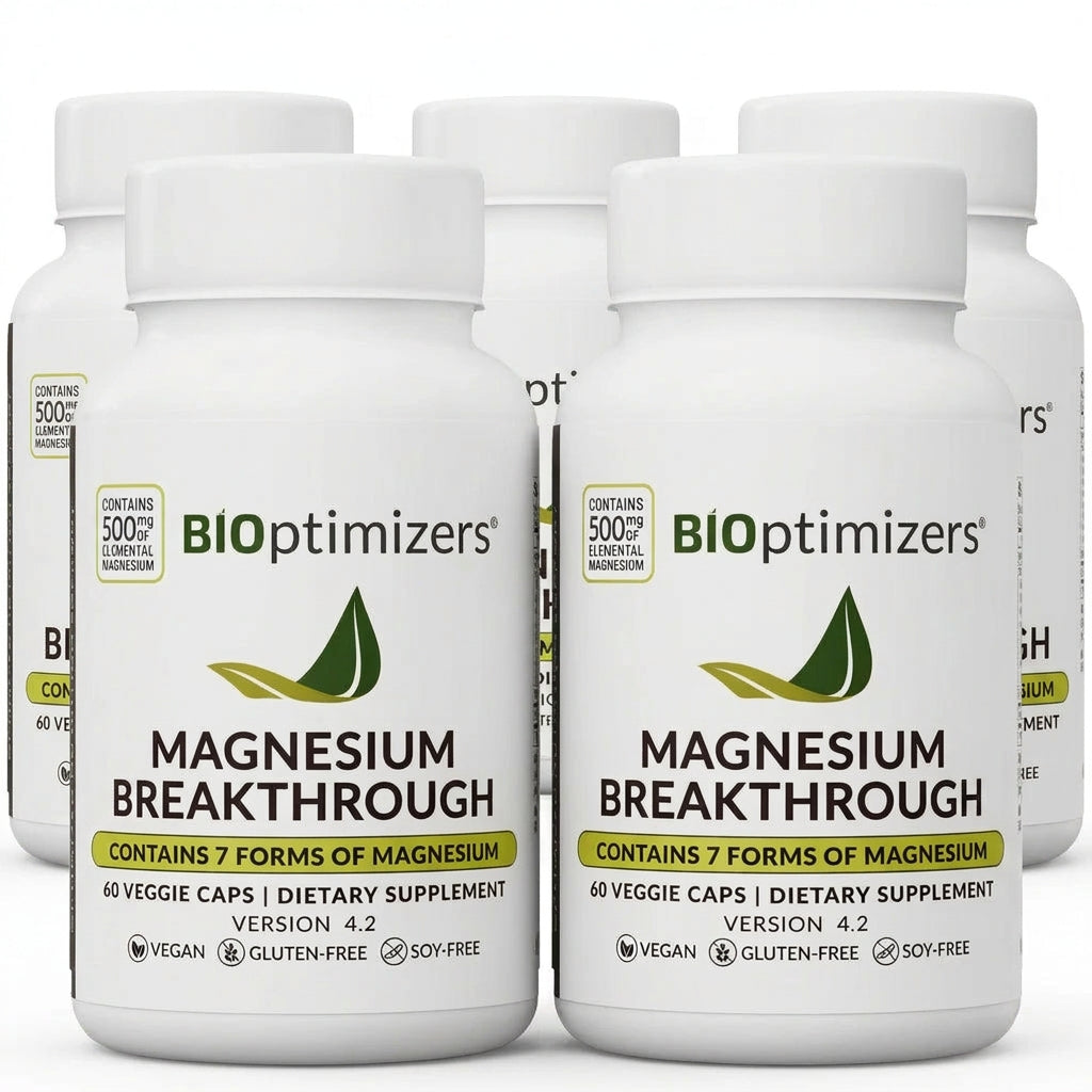 BIOptimizers Magnesium Breakthrough — 7 Forms of Magnesium, 60 Capsules
