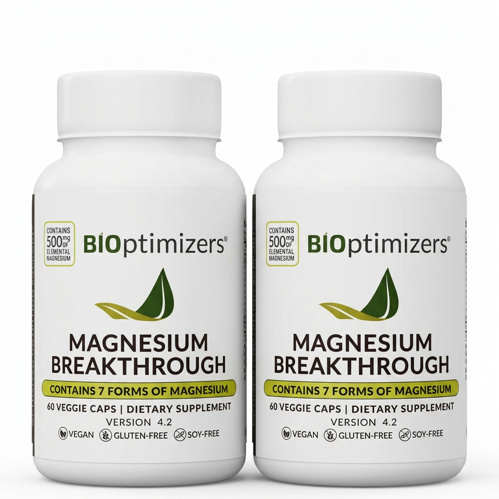BIOptimizers Magnesium Breakthrough — 7 Forms of Magnesium, 60 Capsules