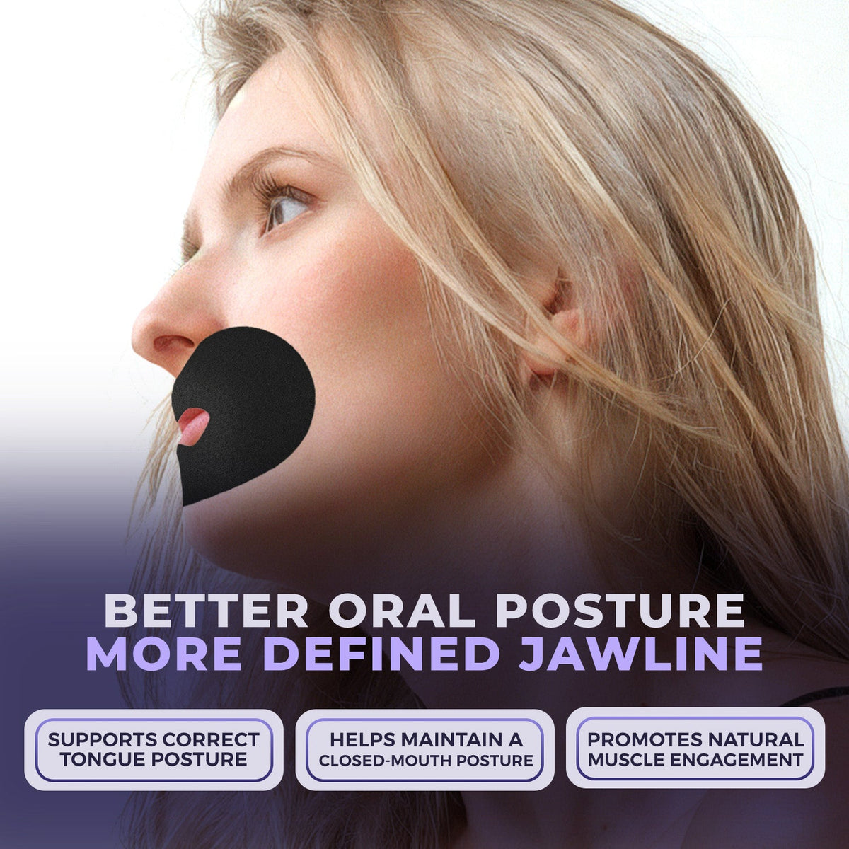 Muzzle® Mouth Tape for Adults (Strong Hold)