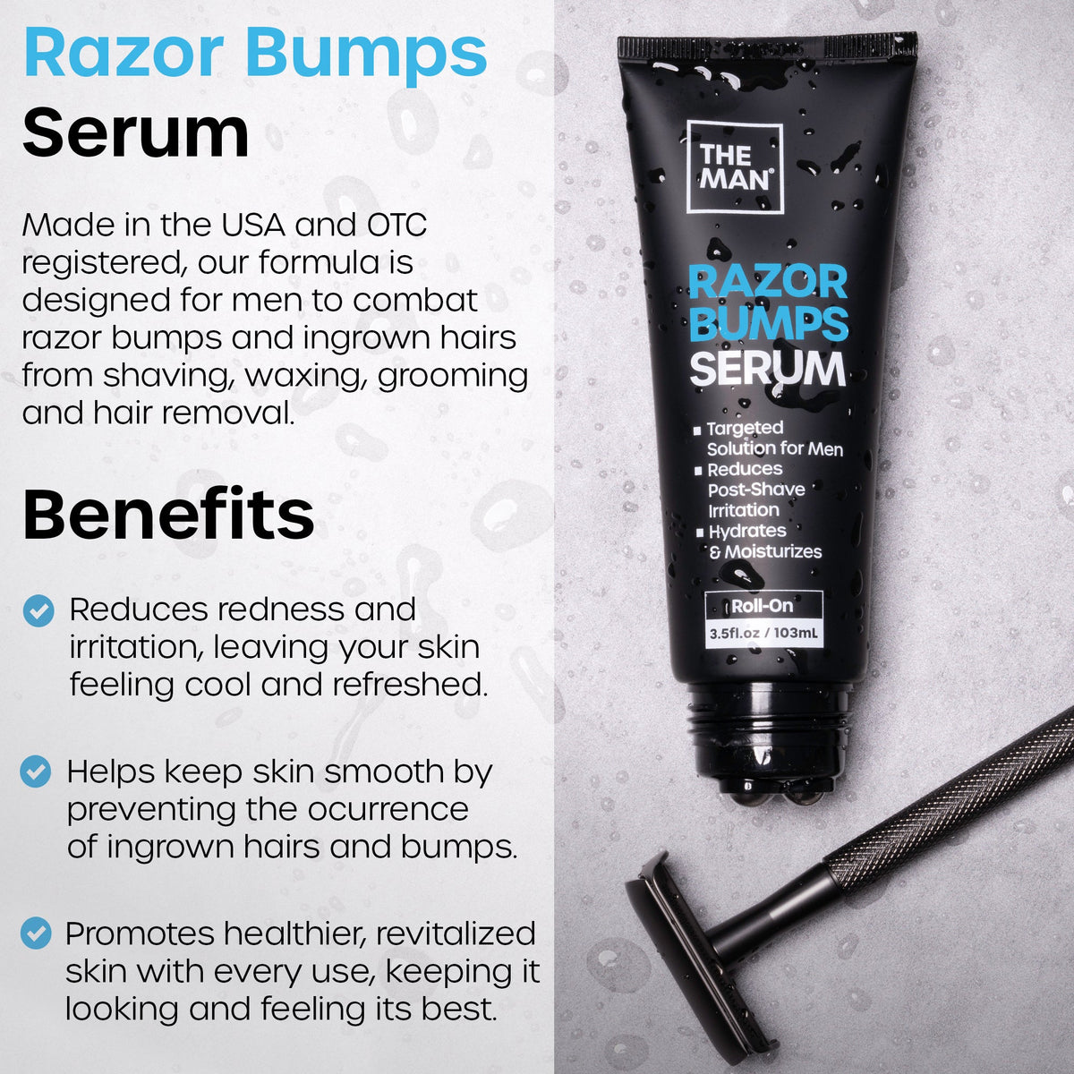 The Man Razor Bumps Serum