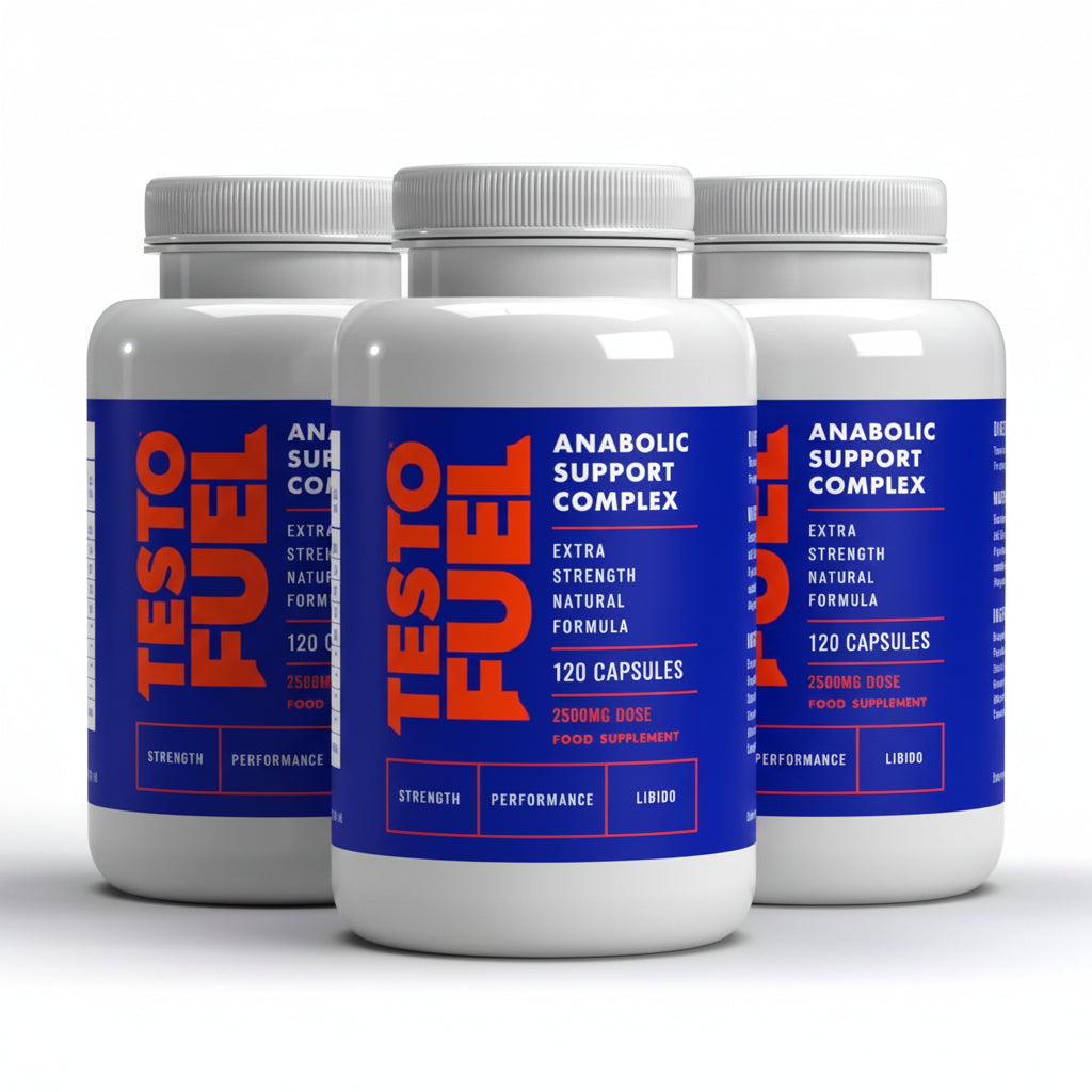TestoFuel 120 T-Booster Pills – Natural Testosterone Support for Strength, Energy & Muscle Growth