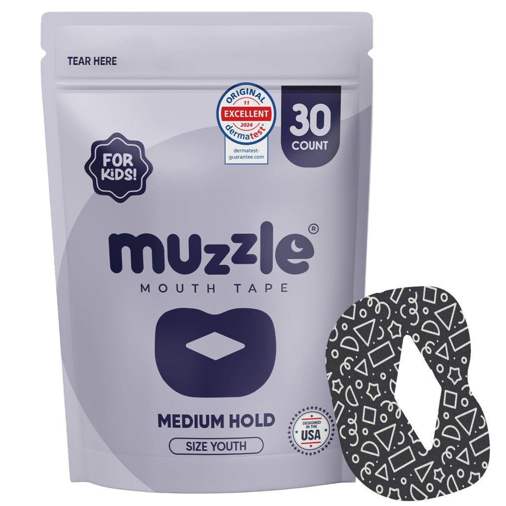 Muzzle® Mouth Tape For Kids (Medium Hold)