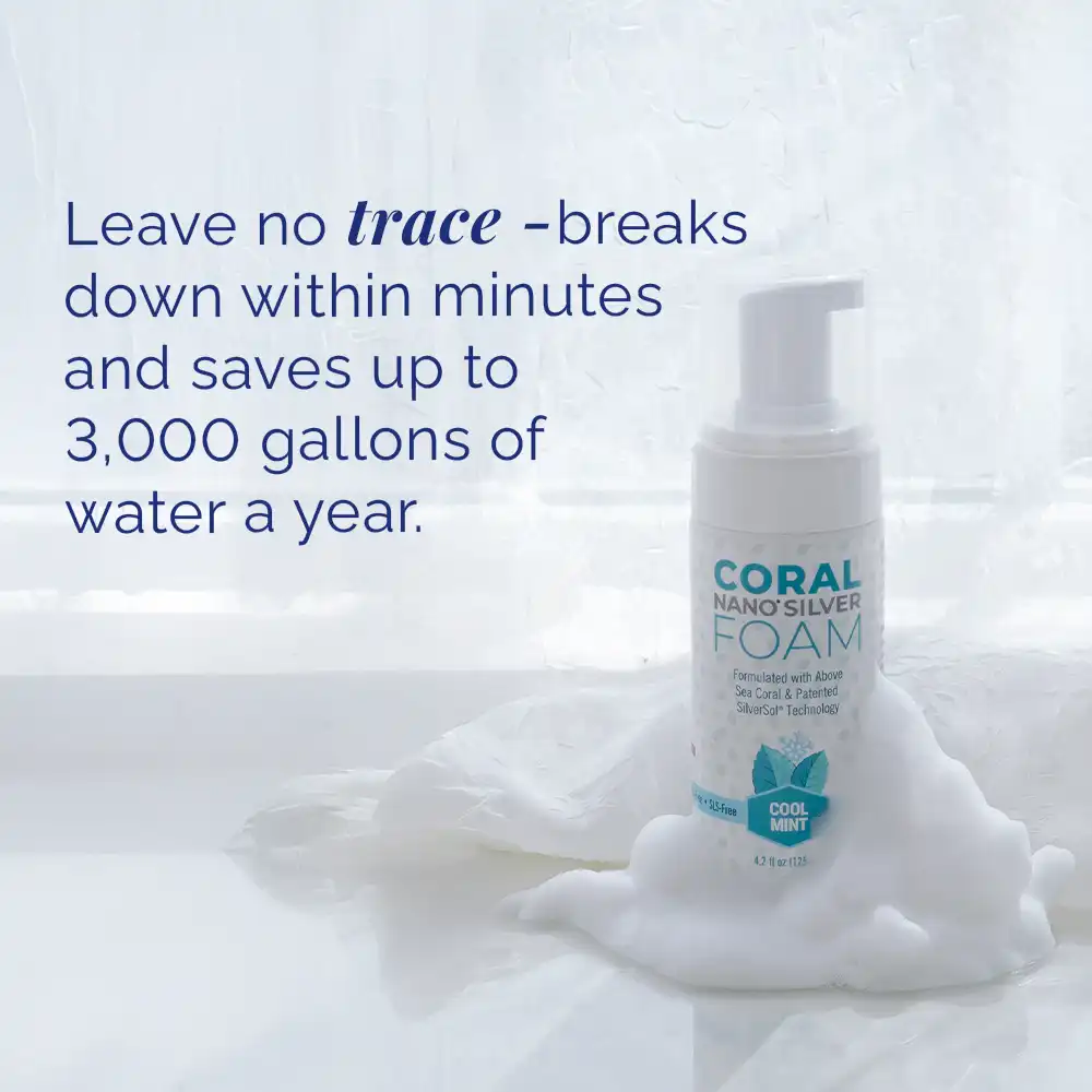 Fluoride Free Foaming Mint Toothpaste with Nano Silver & Xylitol