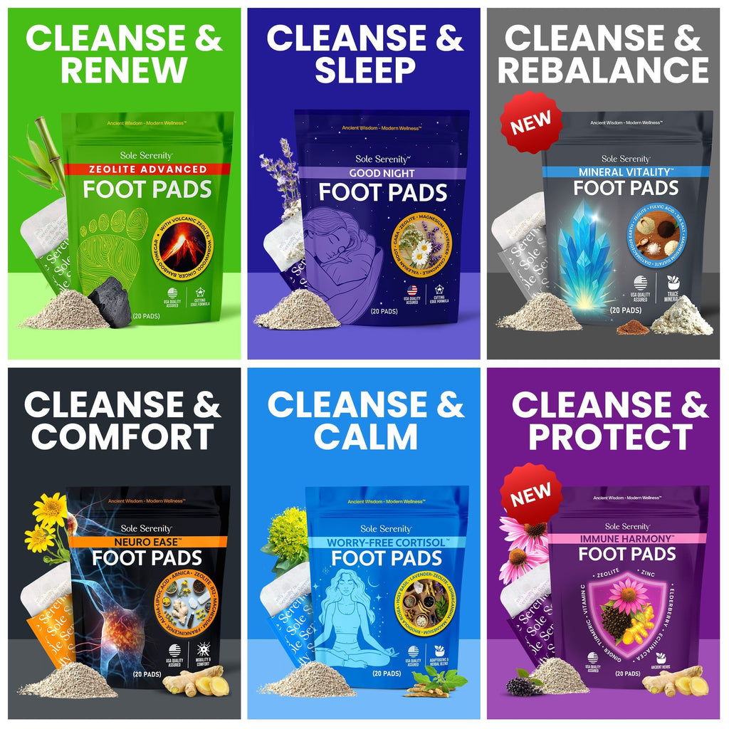 Detox Foot Pads - Zeolite, Ginger, Wormwood